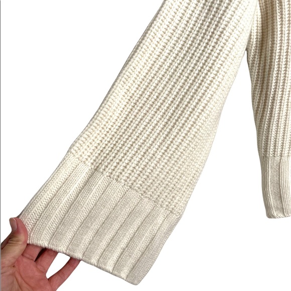 Equipment | Nigel Ivory Button Sweater Wool Cashmere Small - Picture 6 of 7